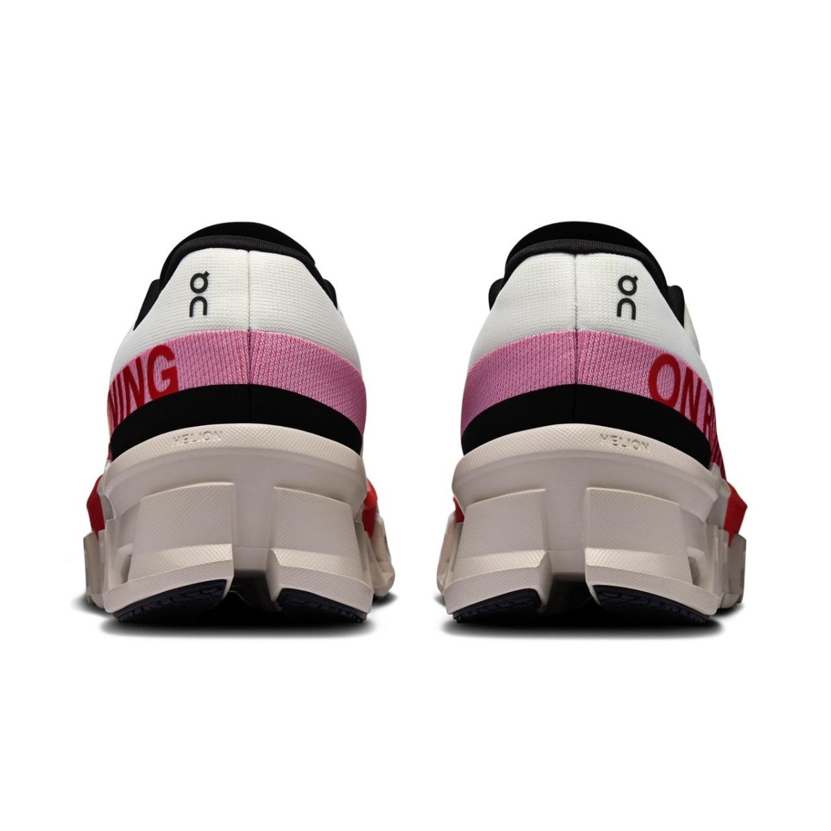 On Womens Cloudmonster 2 Ivory/Red 9.5 Medium