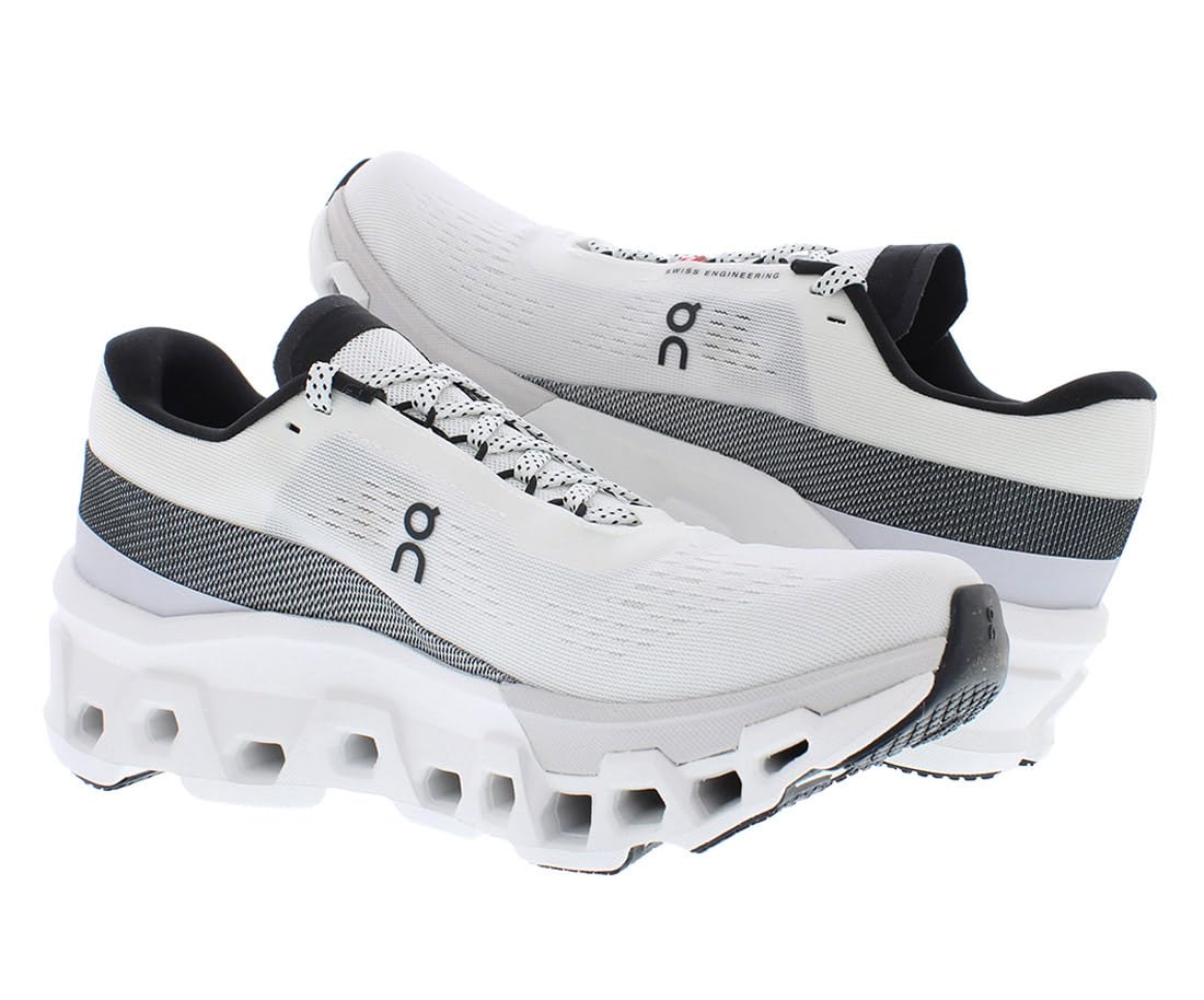 On Women's Cloudmonster 2 Running Shoes, Undyed/Frost, 8.5 US