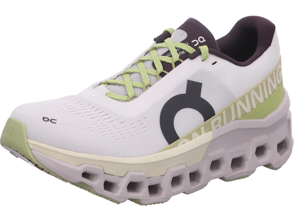 On Women's Cloudmonster 2 Running Shoes, Undyed/Zest, 10 US