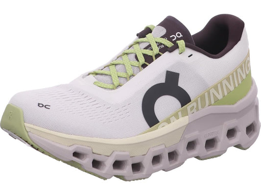 On Women's Cloudmonster 2 Running Shoes, Undyed/Zest, 10 US