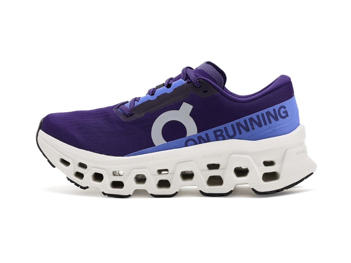 On Women's Cloudmonster 3 Sneaker, Nebula/Ivory, 6