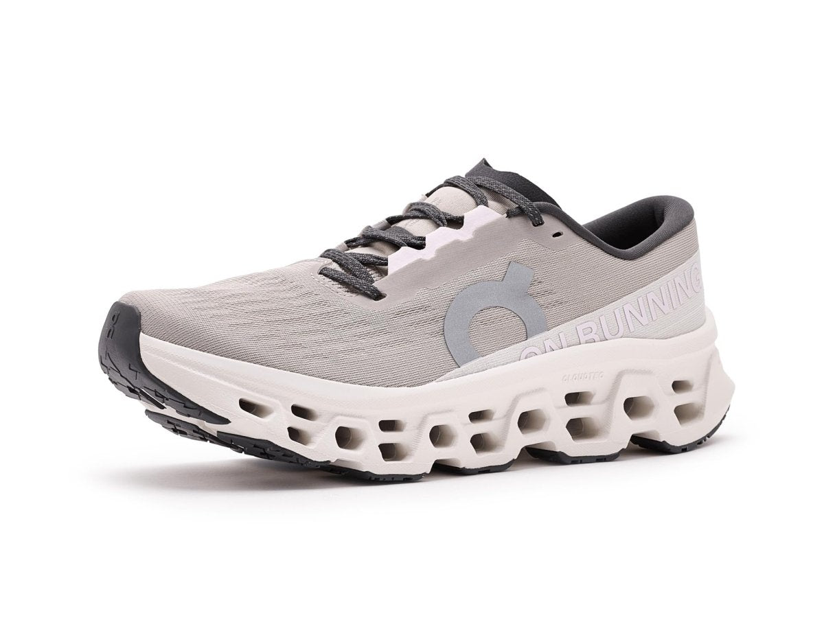 On Women's Cloudmonster 3 Sneaker, Truffle/Ivory, 6