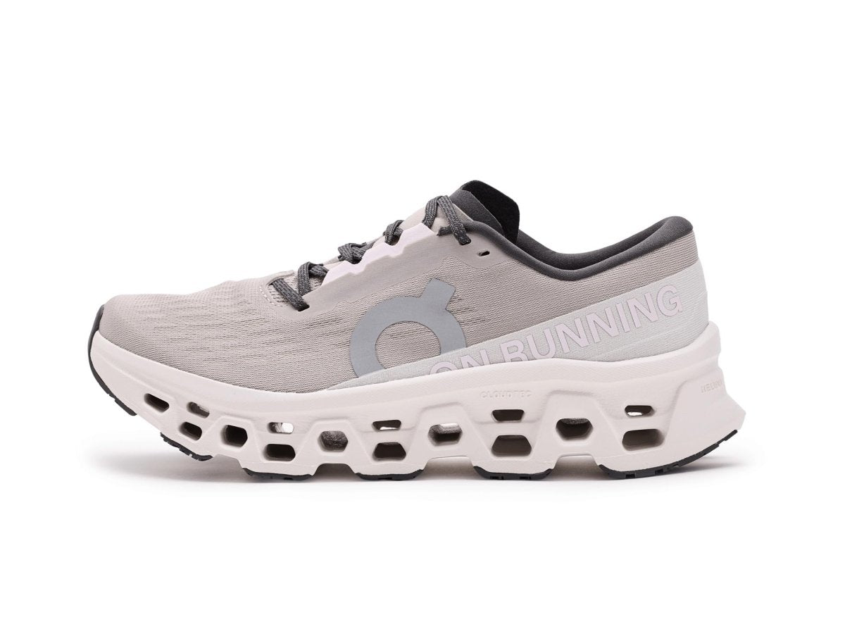 On Women's Cloudmonster 3 Sneaker, Truffle/Ivory, 6