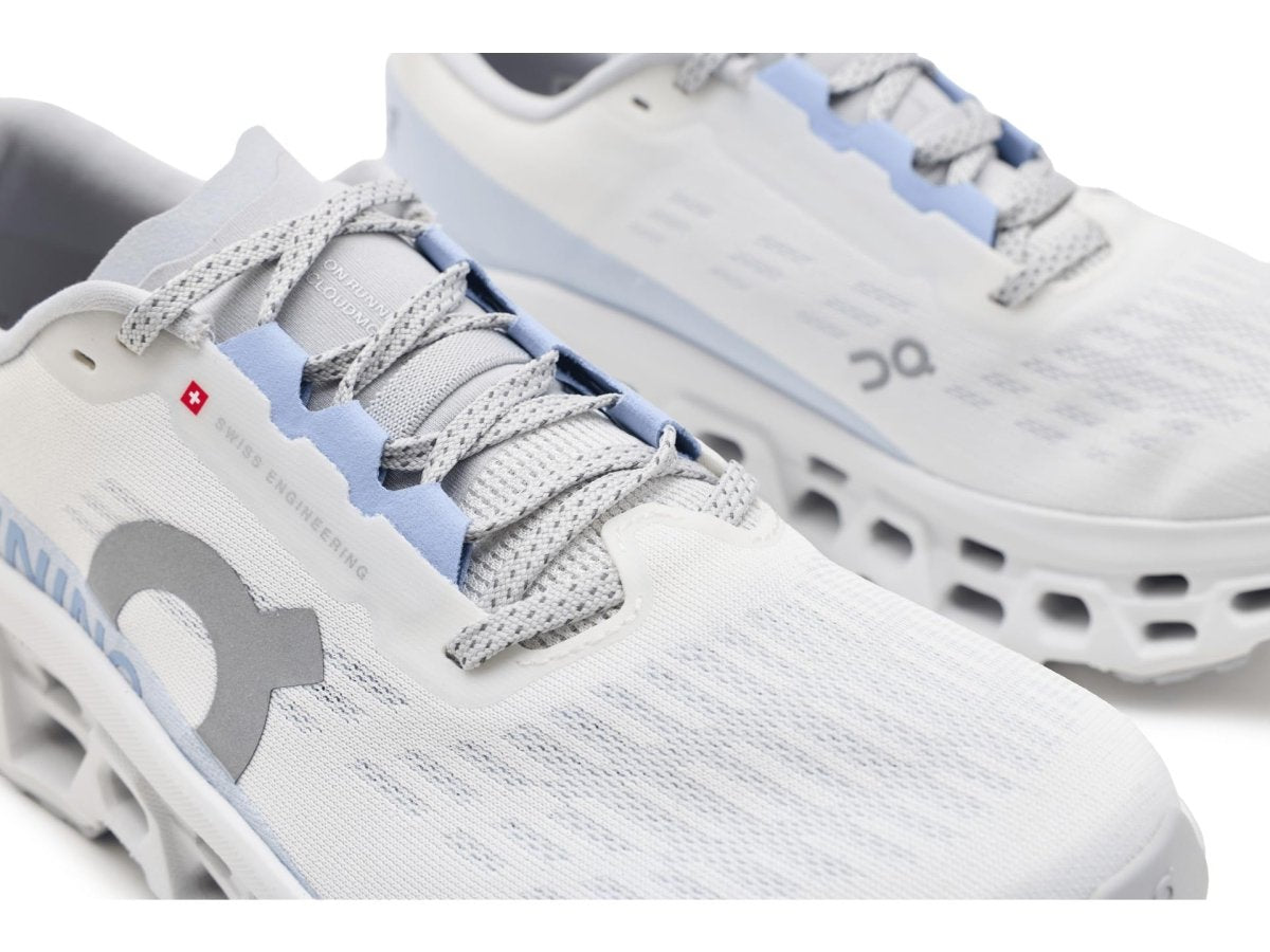 On Women's Cloudmonster 3 Sneaker, White/Frost, 6