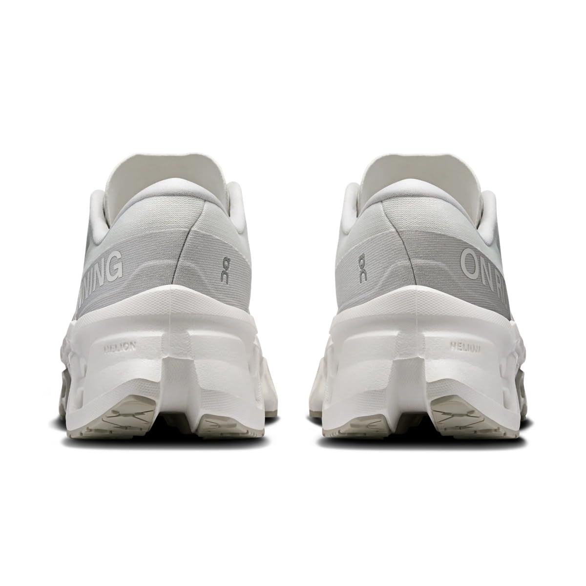 On Women's Cloudmonster 3 Sneaker, White/Wolf, 6