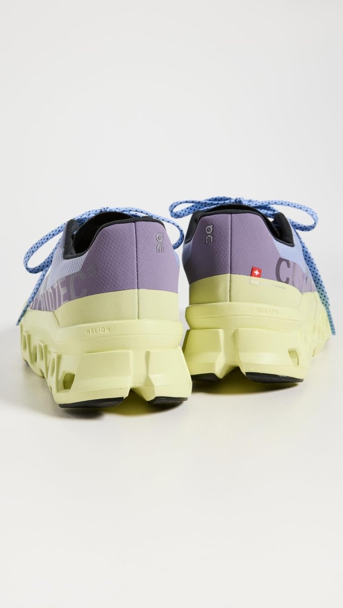 On Women's Cloudmonster Sneakers, Nimbus/Hay, Blue, Green, 7.5 Medium US