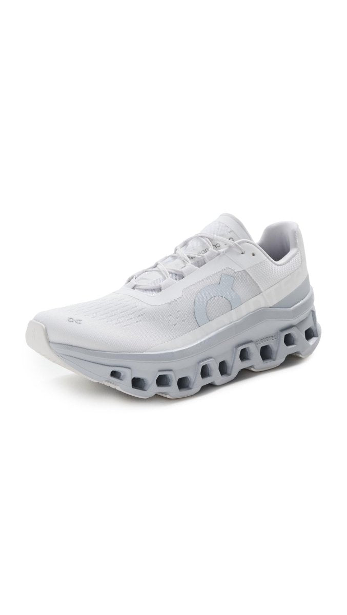 On Women's Cloudmonster Sneakers, White | Glacier, 10 Medium US