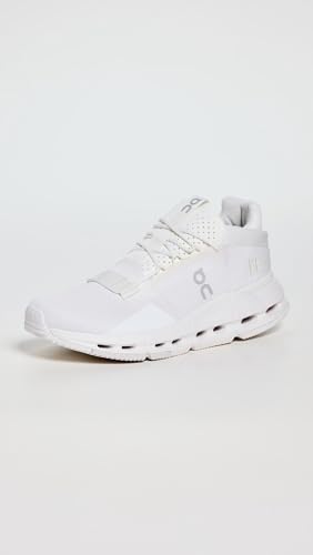 On Women's Cloudnova 2 Sneakers, All White, 9.5 Medium US