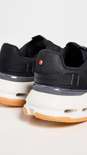 On Women's Cloudnova Form 2 Sneakers, Black | Ivory, 8.5 Medium US