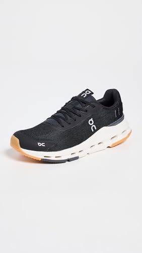 On Women's Cloudnova Form 2 Sneakers, Black | Ivory, 8.5 Medium US
