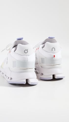 On Women's Cloudnova Sneakers, White/Glacier, 5 Medium US