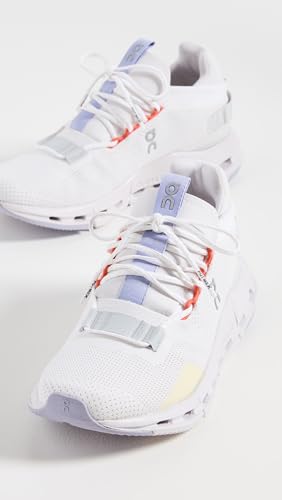 On Women's Cloudnova Sneakers, White/Glacier, 5 Medium US