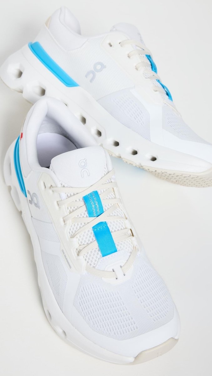 On Women's Cloudrunner 2 Sneakers, White/Horizon, 5 Medium US