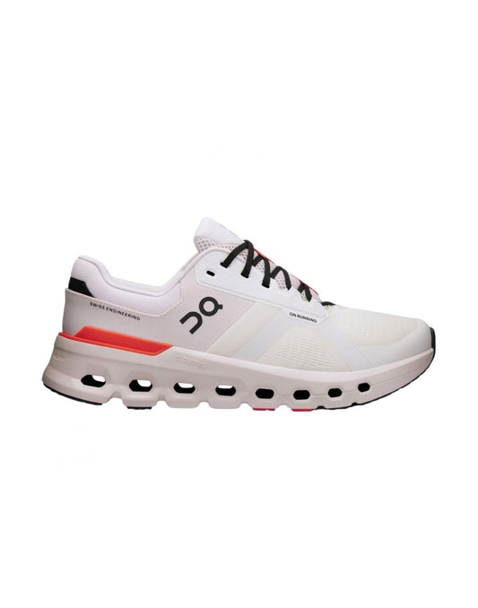 On Womens, Cloudrunner 2 White/Sand 5 Medium