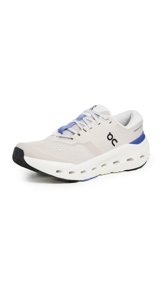 On Women's Cloudrunner 3 Sneakers, Pearl/Sailor, 8.5 Medium US