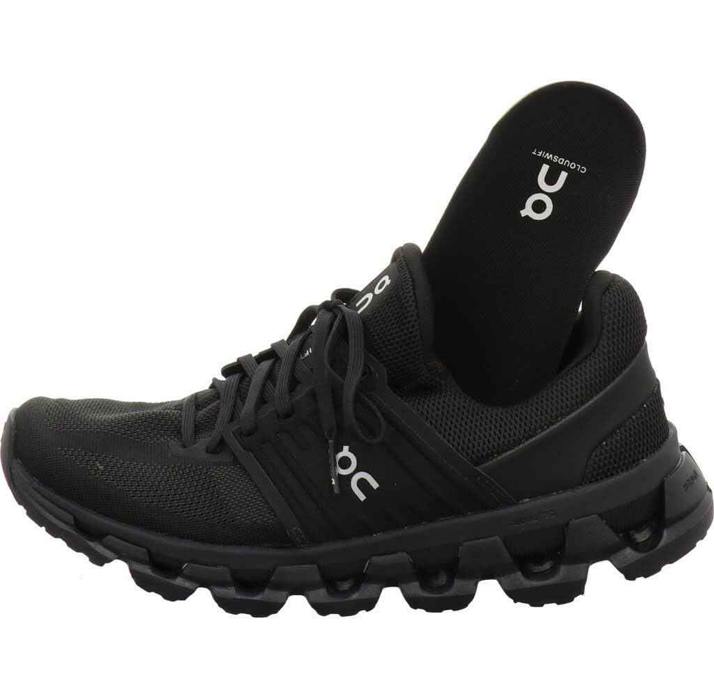 On Women's Cloudswift 3 AD Sneakers, Black, 7.5