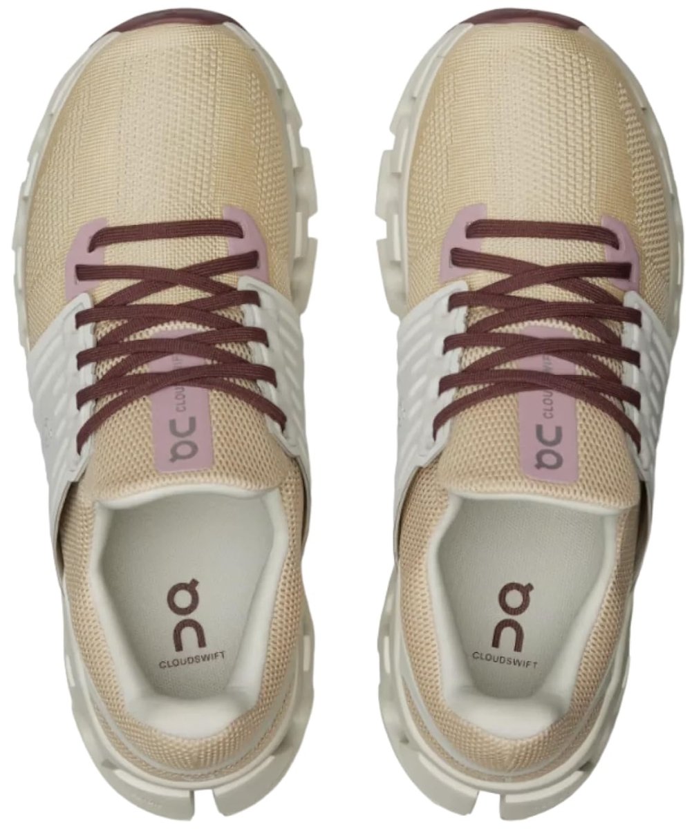 On Women's Cloudswift 3 AD Sneakers, Savannah/Ice, 6 Medium US