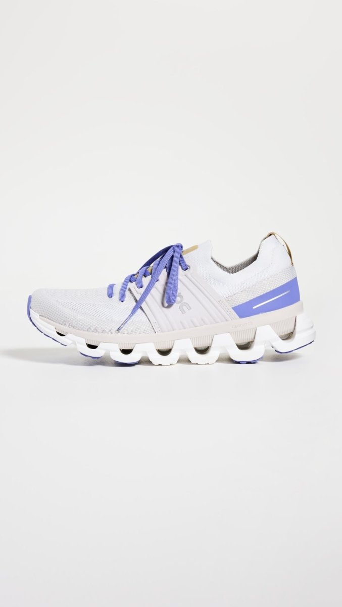 On Women's Cloudswift 3 Sneakers, White | Blueberry, 7.5 Medium US
