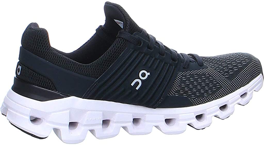 On Women's Cloudswift PR Sneakers, Black | Rock, 9.5 Medium US