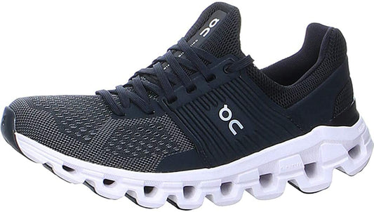 On Women's Cloudswift PR Sneakers, Black | Rock, 9.5 Medium US